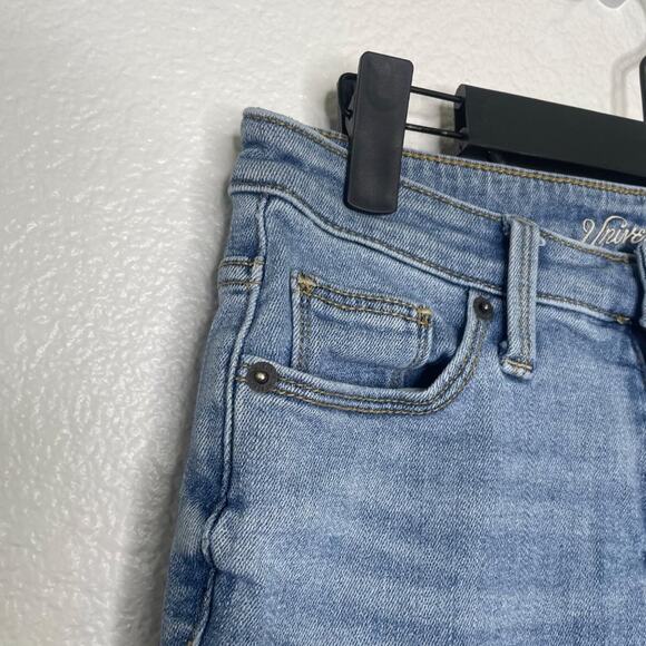 Universal Thread Womens Jeans Size 24 High Rise Straight Crop Denim Blue - Picture 11 of 16